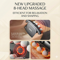 Core Collective - 8 Head Deep Tissue Massage Gun with Red Light Therapy