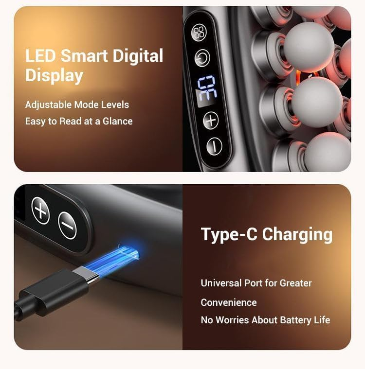 Core Collective PulsePro - 16 Head Deep Tissue Massage Gun Set with Red Light Therapy